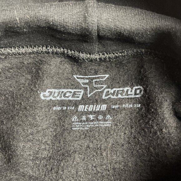 JUICE WRLD x FAZE CLAN Hoodie Colab Legends Never Die” - Sz M - Read - Picture 10 of 14